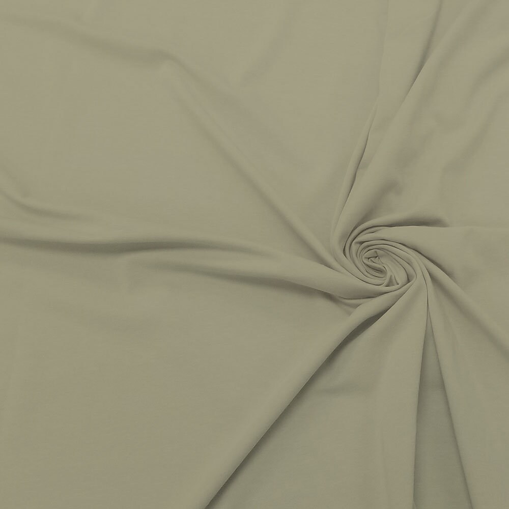 Cotton Spandex Dusty Sage Black Heavy Jersey Knit Fabric by Etsy UK