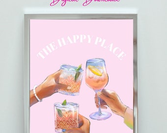 The Happy Place - Digitaler Kunstdruck