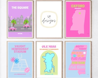 Ole Miss Art Prints - Bundle 1