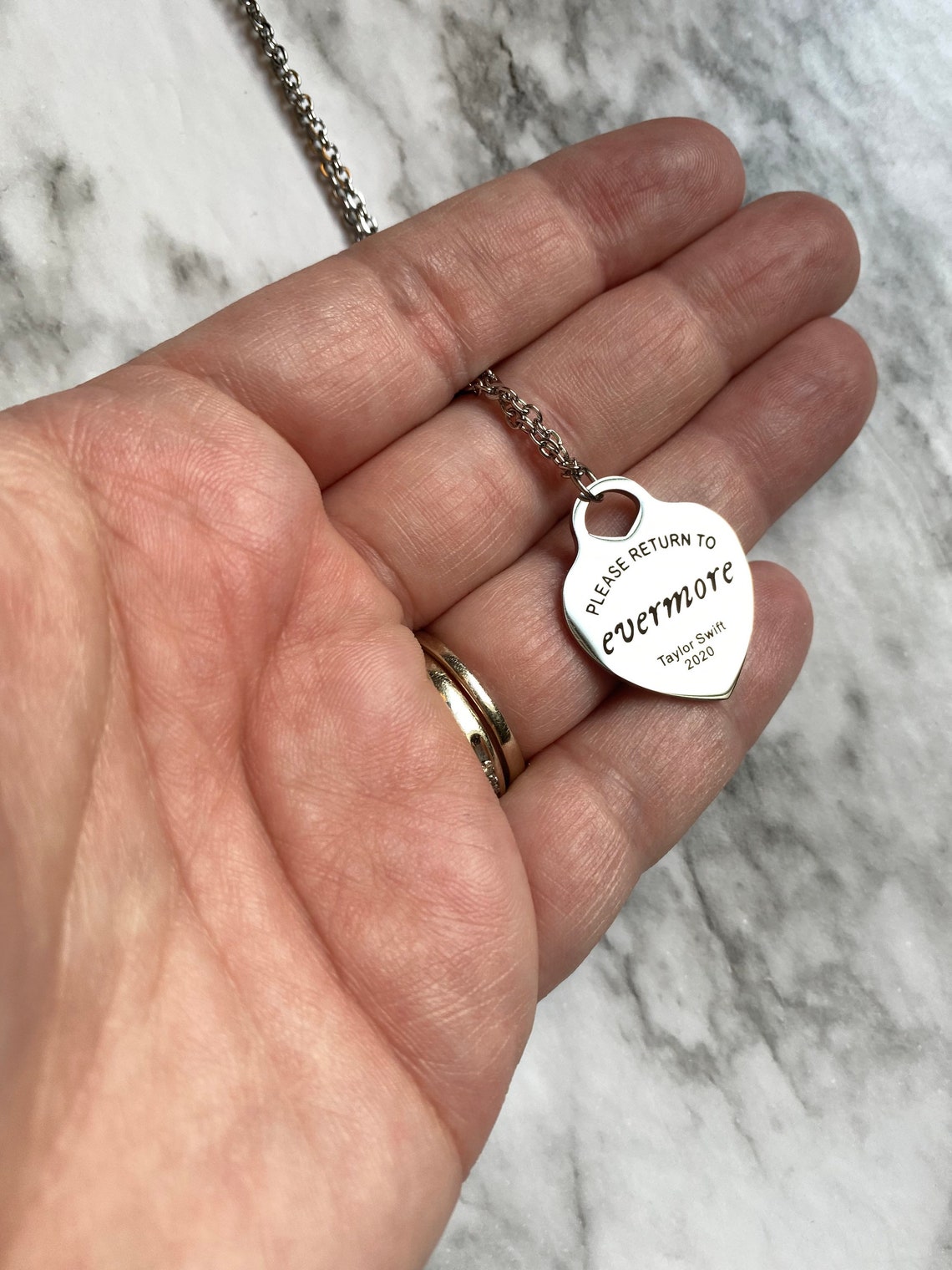 Taylor Swift Necklace EvermoreFolkloreLover Etsy
