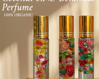 Perfume Oil, Roller ball,  Fragrance, Flower Infused, Roll on, Choose Your Scent
