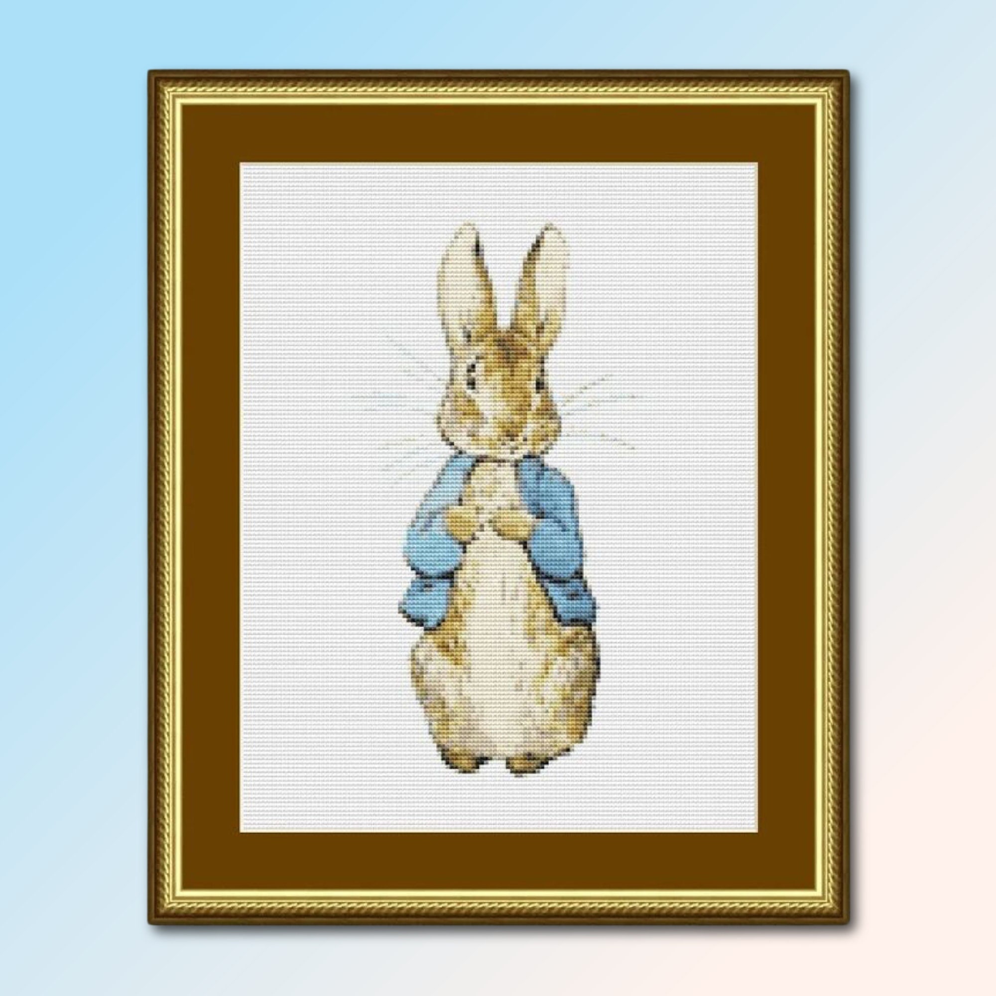 Peter Rabbit Cross Stitch Pattern, Beatrix Potter, Instant