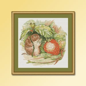Timmy Willie Cross Stitch Pattern: Beatrix Potter Mouse xStitch Chart (PDF Digital Download) #BP018