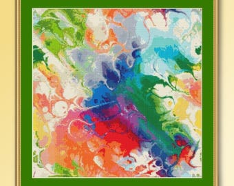 Abstract Cross Stitch Pattern   (PDF Download)