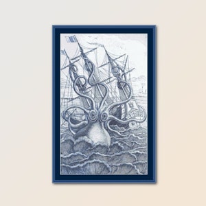 Kraken Seeungeheuer Kreuzstich-Muster: Riesenoktopus (Digitaler Download)