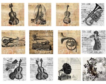 Vintage Music Ephemera: Printable Images for Junk Journals (JPG & PDF)