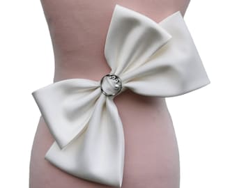 Detachable Wedding Dress Bow, Detachable bridal Bow, Wedding Bow, Bridal Bow, Big Wedding Bow, Bridal accessories, Bow, Ivory separate bow