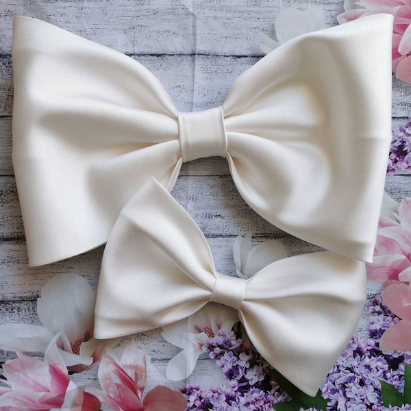 Detachable Wedding Dress Bow, Separate bow, Different size bow, Wedding Bow, Detachable Bridal Bow, Big Wedding Bow, Bridal accessories