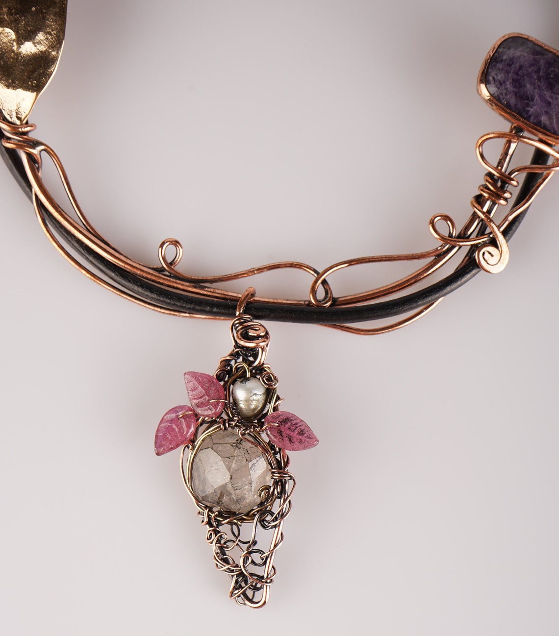 Copper Necklace/unique Copper Art Jewelry/copper Collar Etsy UK