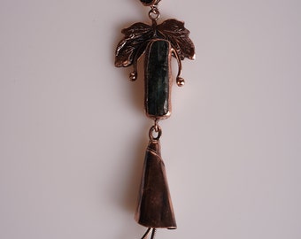 Koperen handgemaakte bosfee ketting/handgemaakte ketting/bosfee ketting/koperen ketting/koperen ketting/ketting/fee ketting