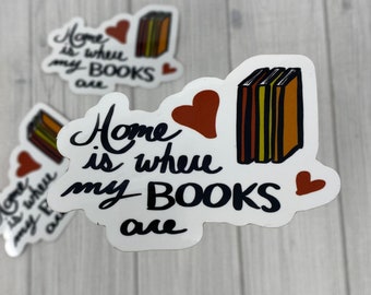 Book Lover Vinyl Sticker: Waterproof Laptop Decal