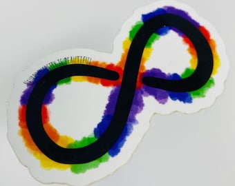 Neurodiversity Sticker, Autism Acceptance, Infinity Rainbow, Autism Awareness, Autistic Pride, Autistic Sticker, Autism Awareness Month