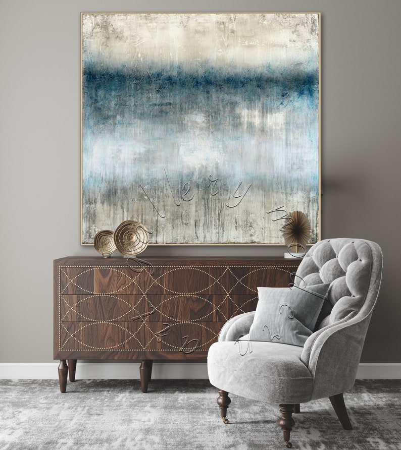 Large Original Abstract Painting Framed Modern Wall Art - Etsy