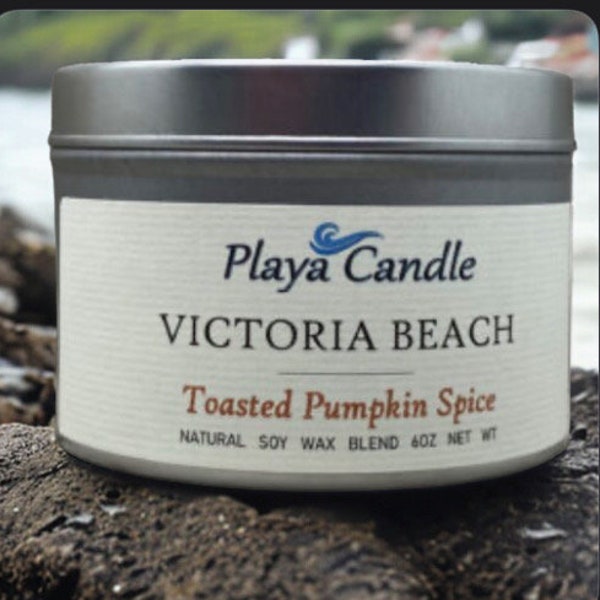 Victoria Beach | soy candle | handmade soy candle | california | tin | essential oil candle | playa candle | scented candle | beach candle