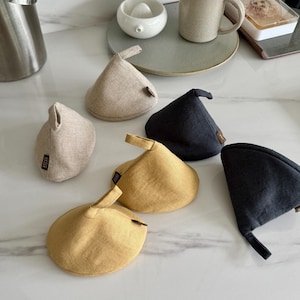 Leinen Topfgriff Halter, Gusseisen Tresor, Topfdeckel Halter (2er Set)