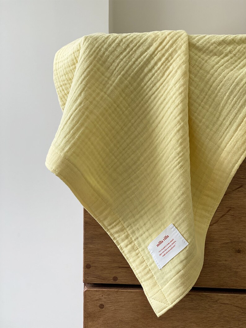 Triple Layered Muslin Blanket Baby Blanket Toddler Gauze Etsy