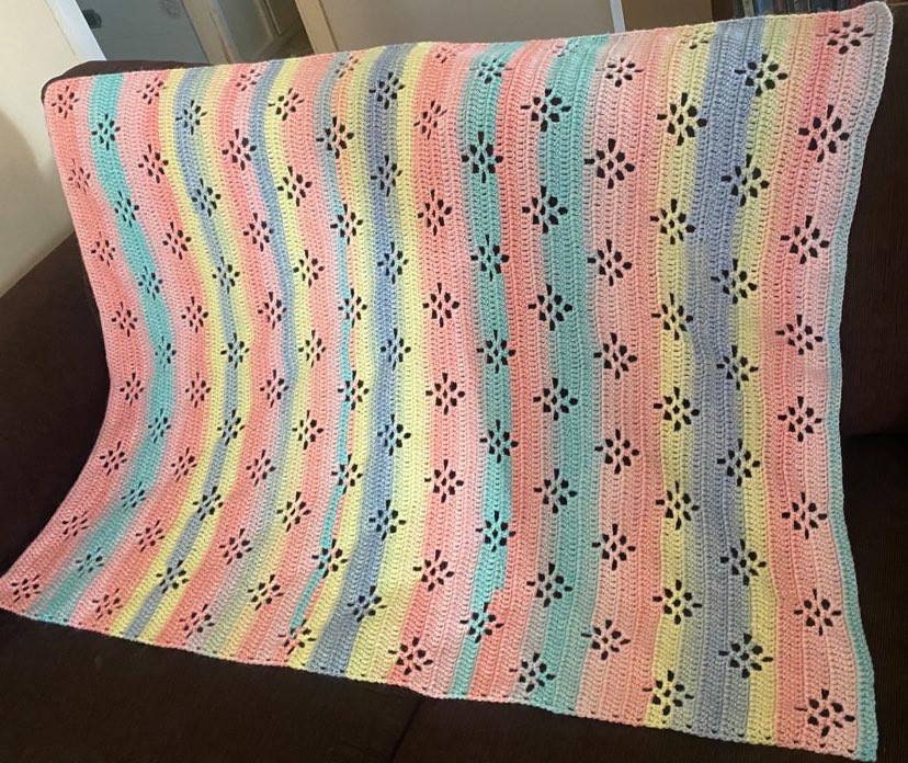 Baby / Cot Blanket Handmade Crochet Etsy