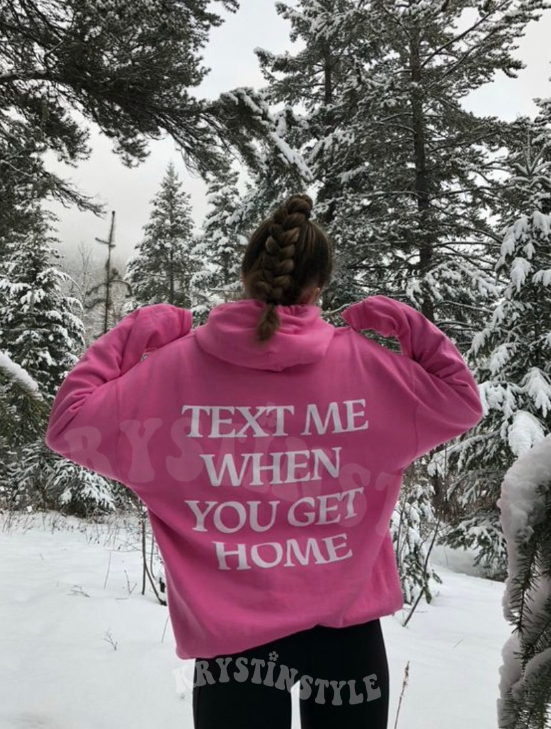 Text Me When You Get Home Hoodie Aesthetic, Trendy Sweatshirt, Trendy