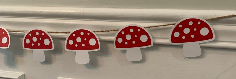 Gnome Party Decor Fairy Birthday Decor Enchanted Forest Birthday Mushroom Banner
