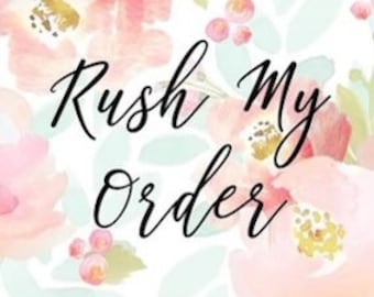 RUSH FEE ONLY