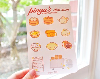 Dim Sum Sticker Sheet | bullet journal/cute/snack/journal