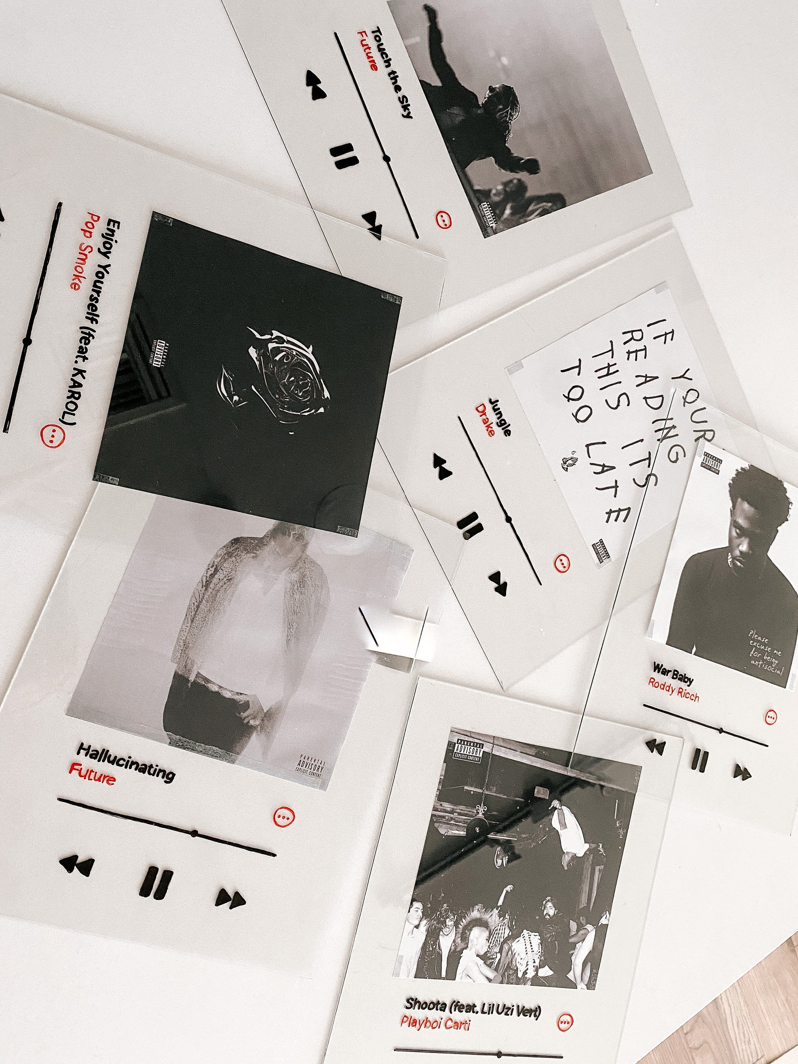CUSTOM Glass Album/song Cover Etsy
