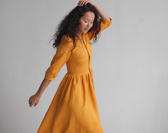 pale orange dress