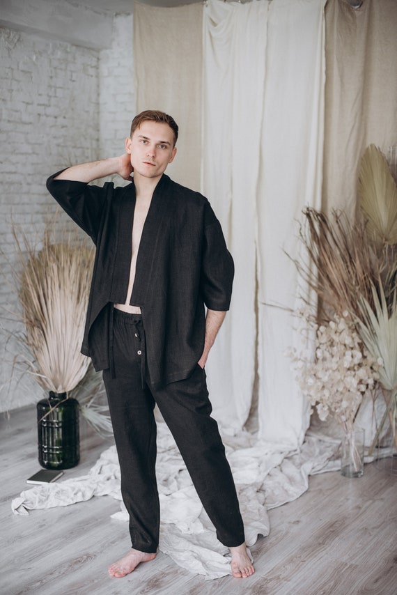 Pantalon style kimono sale