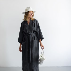 Homewear for women, Natural linen dress, Comfortable women dress, Plus size dress, Women robe for home, women linen clothes for cozy home
