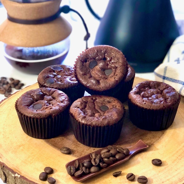 Keto mocha chocolate chips muffins- low carbs, gluten free, diabetic friendly, ketogenic and sugar free