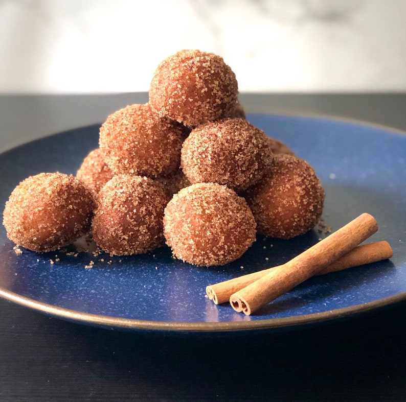 Keto donut holes - Fried!! low carb cinnamon sugar donut holes, sugar free, gluten free, diabetic friendly