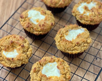 Keto Pumpkin Cream Cheese Muffins