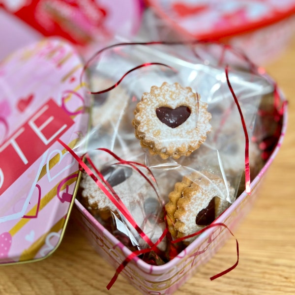 Keto Heart Linzer cookies with strawberry jam -sugar-free, low carbs, diabetic-friendly cookies, valentines cookies