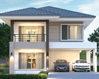2 Story House Plans Etsy
