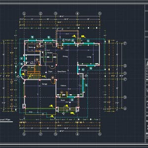 V-871| Duplex House Plans contemporary style, Blue prints modern tiny home image 9