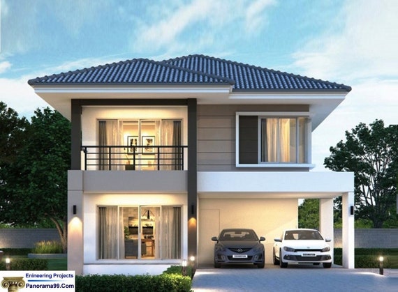 V 380 Luxury Two Story House Plans Custom 4 Bedroom With 3 V 380 Luxury Two Story House Plans, 3 Bedroom 2 Bath Two Story House Plans