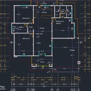 V-386| Modern Cottage House Plan, 3 Bedroom, Tiny Bungalow Digital Blueprint image 7
