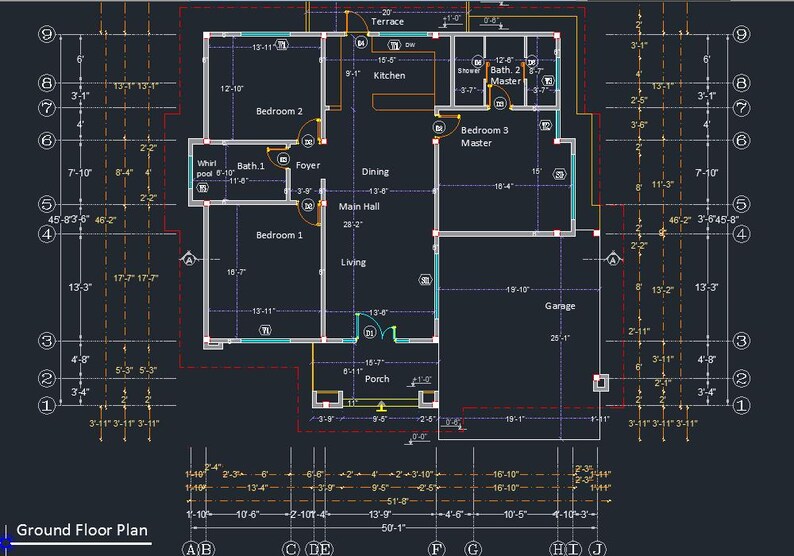 V-386| Modern Cottage House Plan, 3 Bedroom, Tiny Bungalow Digital Blueprint image 7