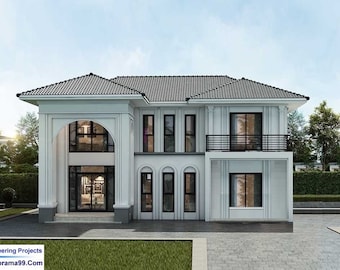 V-150 Alexander | Two story modern house plans, 4 bed with 4 bath # best selling house plans | small 3 4 bedroom house I Blueprints design