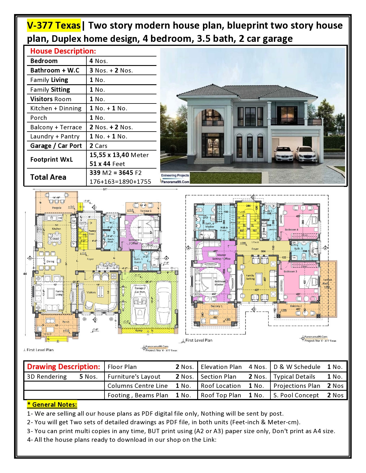 Texas 1 Story House Floor Plan