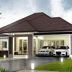 V-386| モダンなコテージハウスプラン、3ベッドルーム、小さなバンガローのデジタル設計図