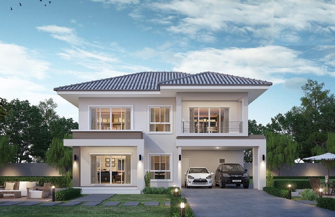 V-382a-california| Modern House Plan, Luxury 4 Bedroom With