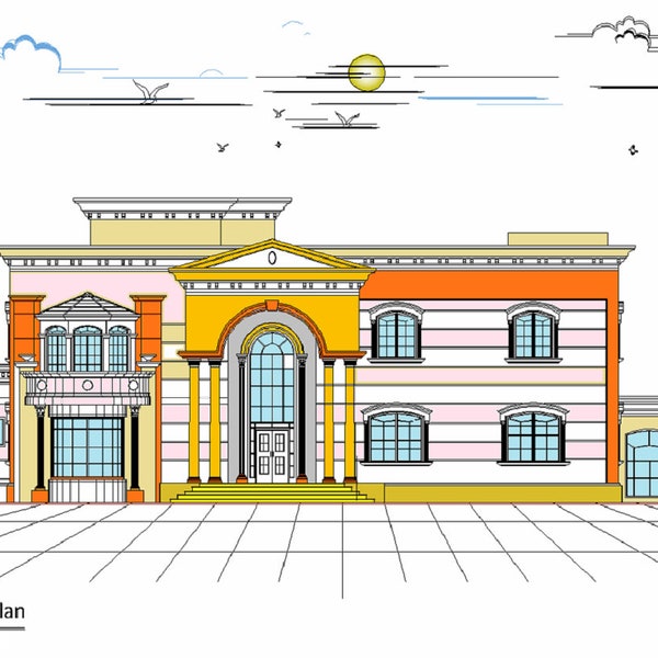 V-350| Luxury Mansion Plans: 6 Bedroom House with Indoor swimming Pool. (Digital PDF)
