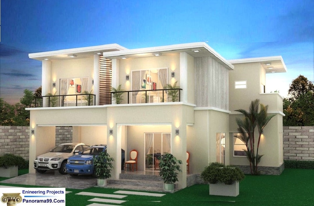 V 475 Toronto Two Floor Modern House Plan With Terrace Roof Etsy v-475-toronto-two-floor-modern-house-plan-with-terrace-roof-etsy