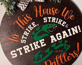 FAMU Wooden Door Hanger