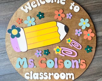 Classroom Wooden Door Hanger