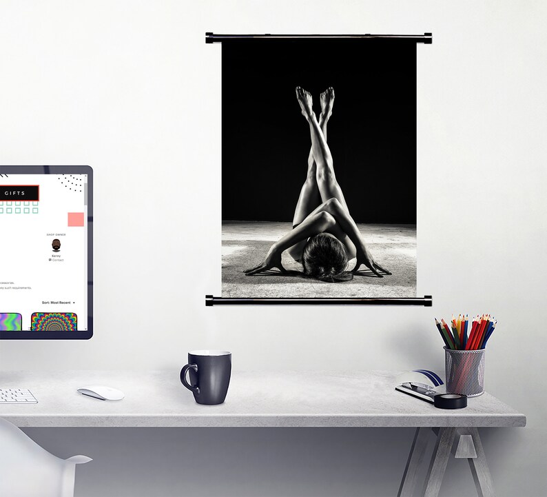 Custom Wall Scroll Poster Hanging Home Decor Custom Print Etsy