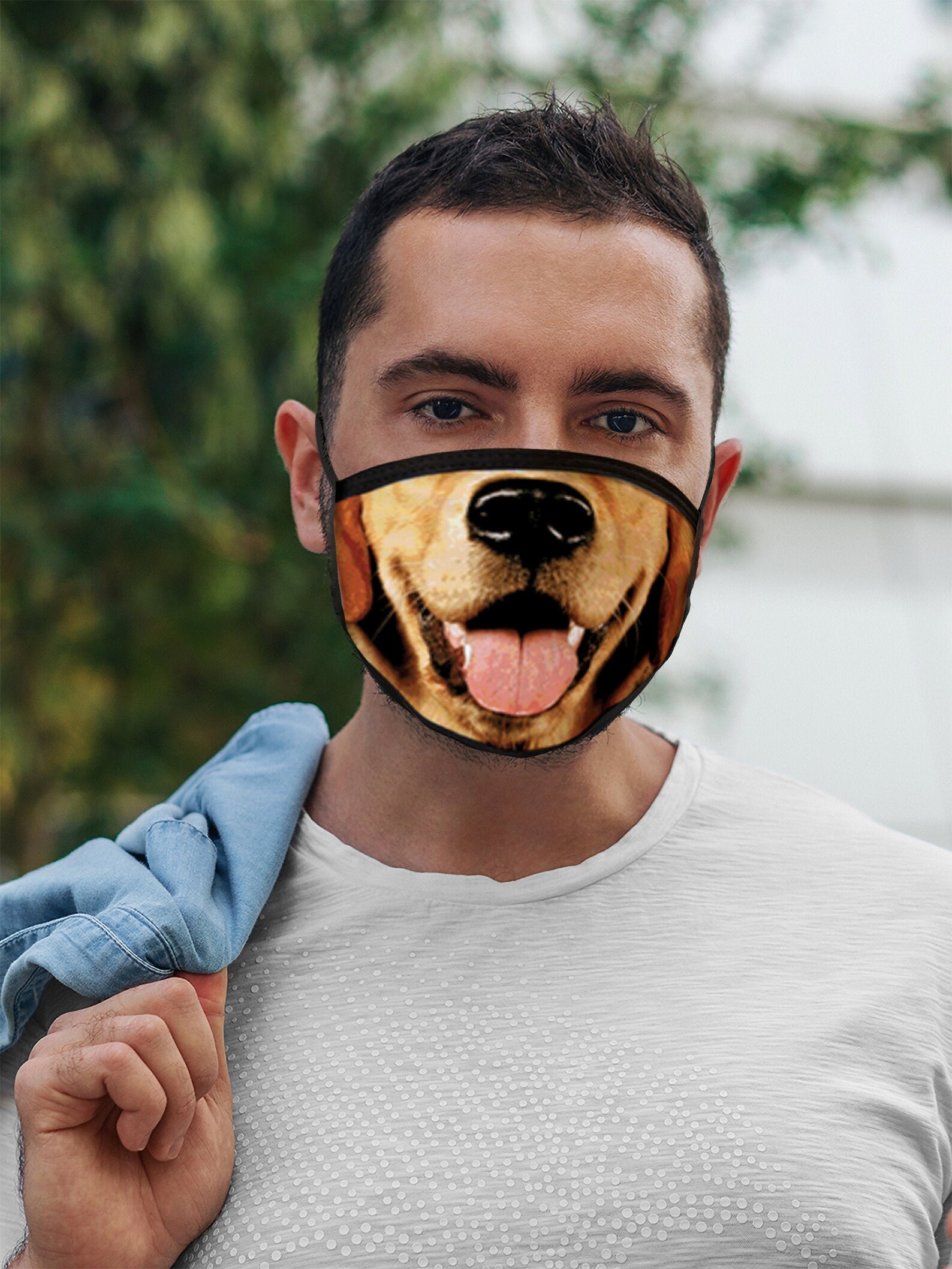 DOG FACE MASK Adult Face Mask Gift For Quarantine Animal Etsy