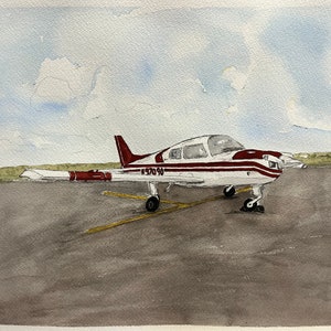 Custom Plane Vehicle/Plane  Watercolor Paintings