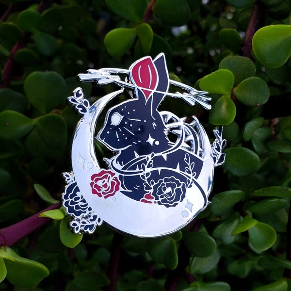 Bunny Rabbit Enamel Pins - Etsy